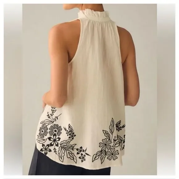 Anthropologie The Tavi Blouse by Pilcro: Tank Edition Size Small - Picture 2 of 7